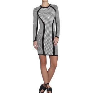 BCBGMazria Bodycon Long Sleeve Dress